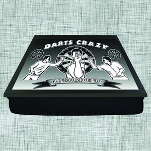 Darts Crazy Personalised Lap Tray